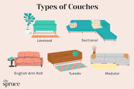 sofa shapes names