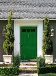green door old building